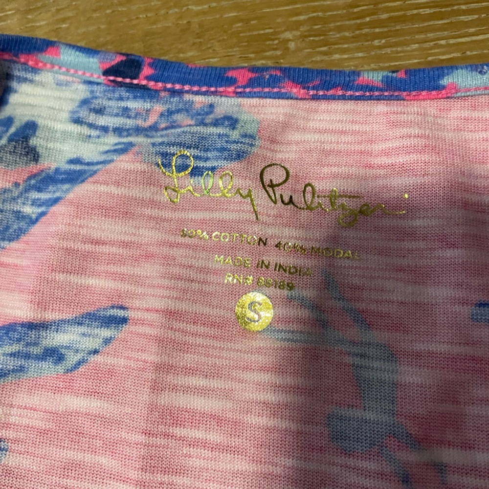 Lilly Pulitzer Surfcrest Swing Dress Tiki Pink Monkey Out On A Limb Size S View 4